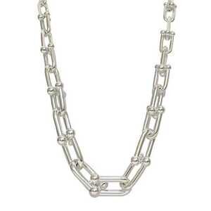 Tiffany Graduated Link Necklace Silver Chain
